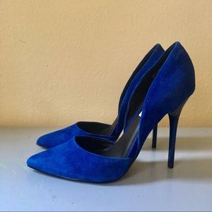Steve Madden Stilettos in Royal Blue Suede